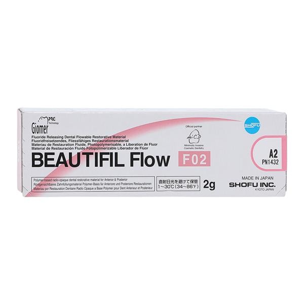 Shofu Beautifil Flow 1432 FO2, A2, Flowable Restorative Material, 2g Syringe Shofu Beautifil Flow 1432 FO2, A2, Flowable Restorative Material, 2g Syringe
